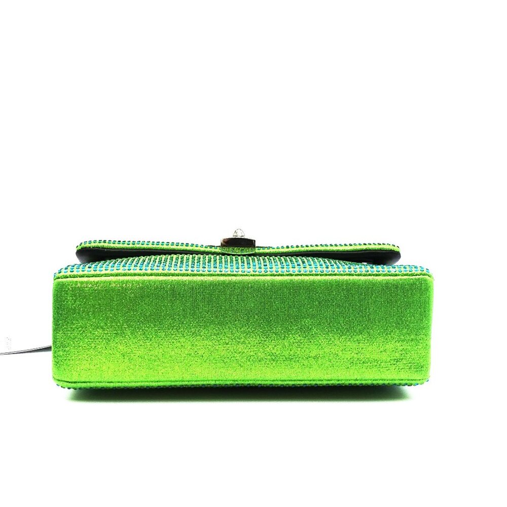 KURT GEIGER Mini Brixton Crossbody Bag in Open Green Color - Picture 10 of 11